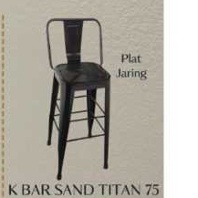 Bar Stool/Kursi Cafe/Kursi Besi Sandaran