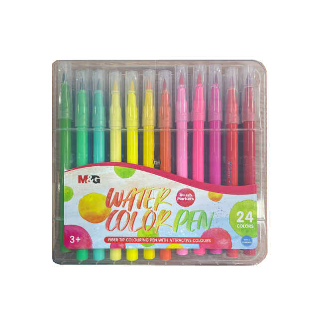 

Soft Brush Water Color Pen Washable Set 24 Warna M&G ACP901CD