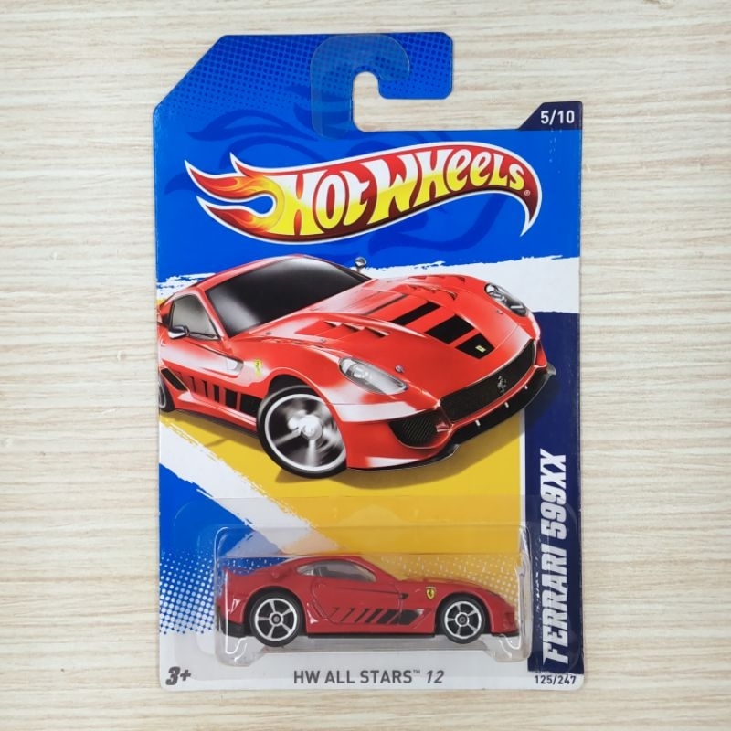 hotwheels ferrari 599xx -merah
