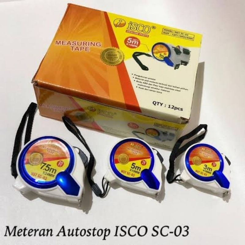 METERAN TUKANG METERAN AUTOSTOP ISCO 03.METERAN ISCO 03 (5/7,5/10 METER)