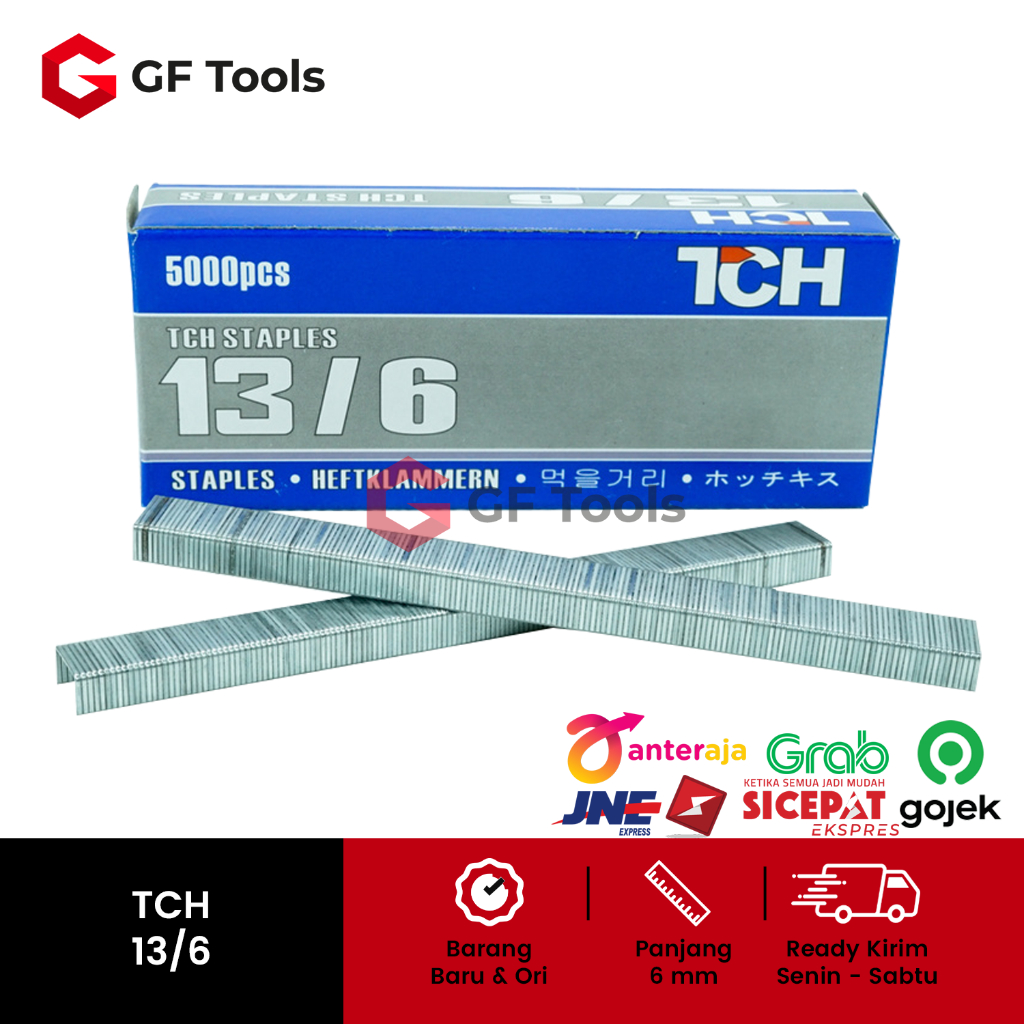 

Isi Staples / Isi Stapler Tembak Kayu - Jok Kulit Motor 13/6 - 6mm TCH
