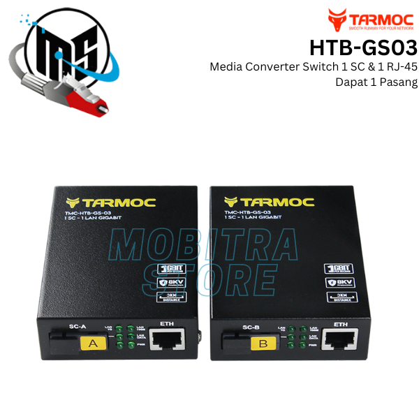 Tarmoc Media Converter HTB GS03 Gigabit | TMC-HTB-GS-03 ( Bukan HTB Netlink )