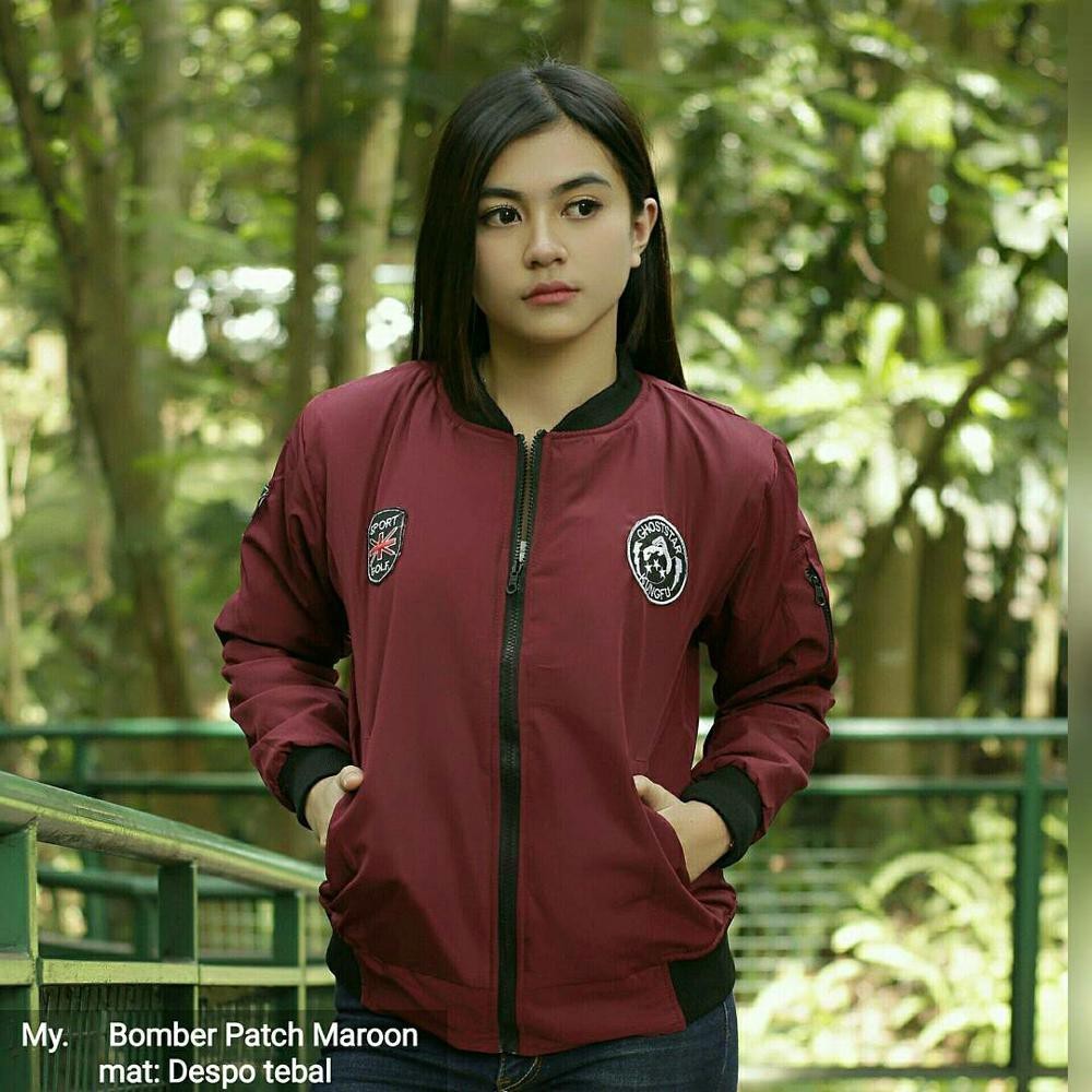 JAKET BOMBER PATCH BORDIR/JAKET BOMBER DESPO BAHAN PREMIUM/JAKET BOMBER KUALITAS DISTRO/PRIA WANITA