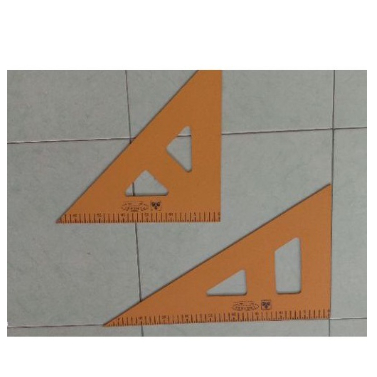 

1 paket isi 2 Penggaris segitiga kayu