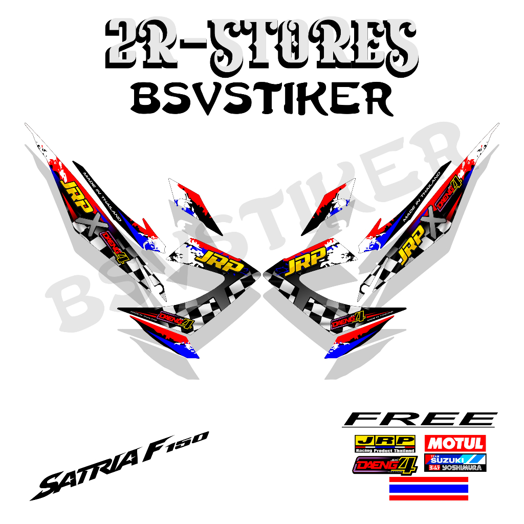 striping satria fu facelift jrp x thailand daeng 4, stiker raider jrp x sku1