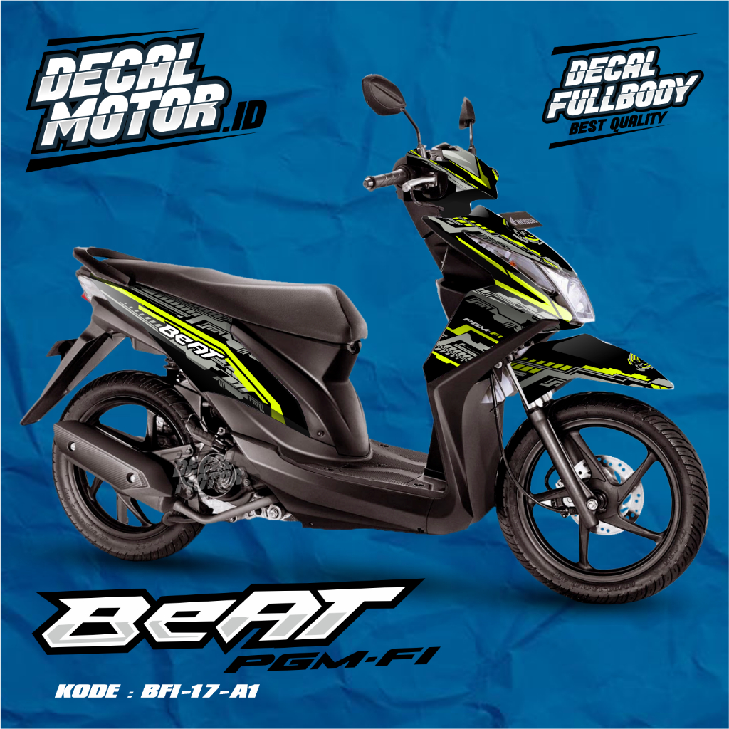 Sticker Decal Full Body Beat Fi Old 2014 2015 2016 SHARK MERAH- BFI