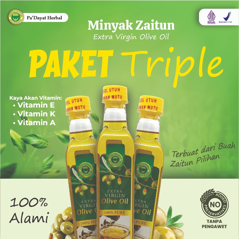 

PAKET TRIPLE MINYAK ZAITUN ORIGINAL Mintak Zaitun Minyak 500 ml Zaitun Oil Minyak Zaitun Original Minyak Zaitu