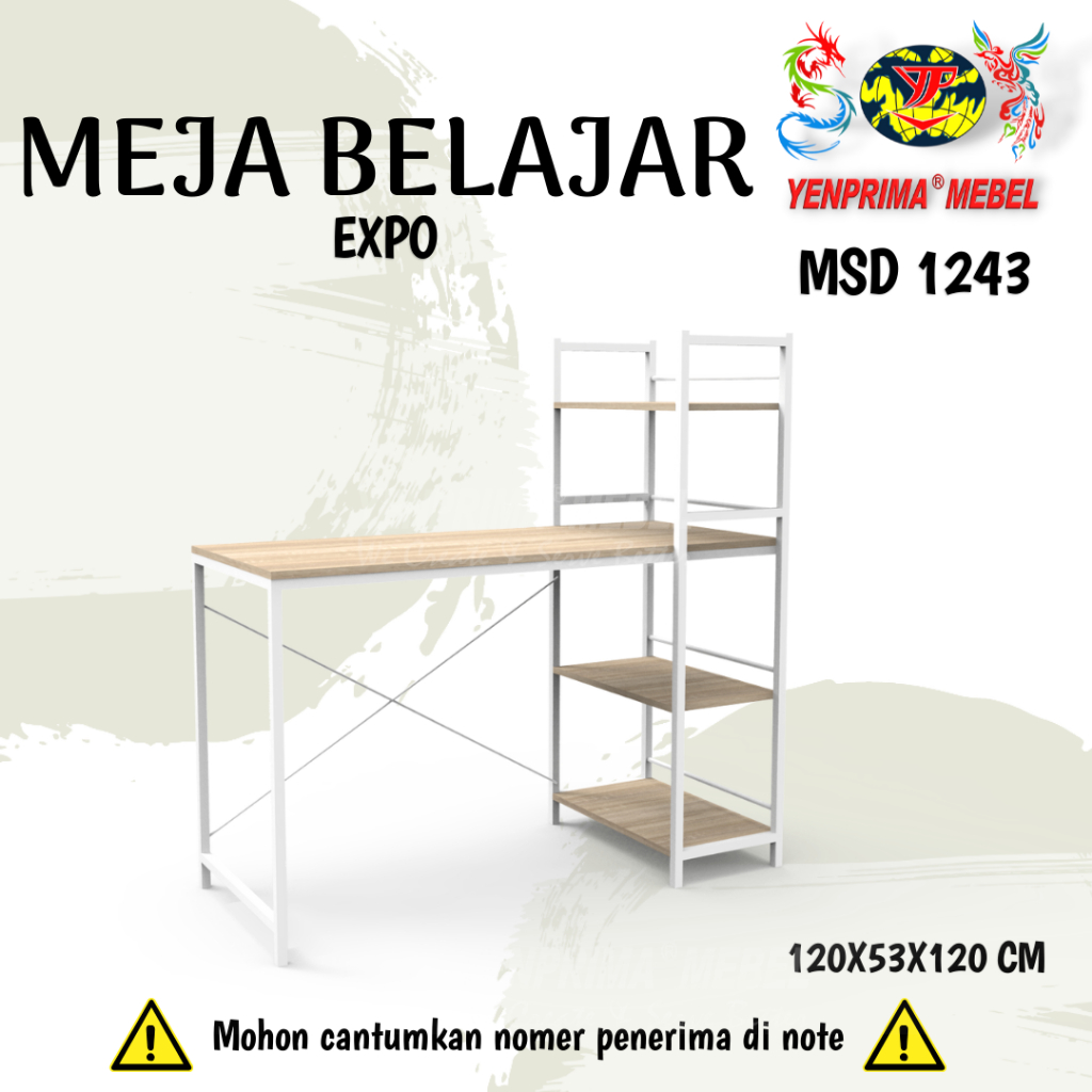 [YENPRIMA] Meja Belajar Expo MSD 1243 / Meja Belajar Besi