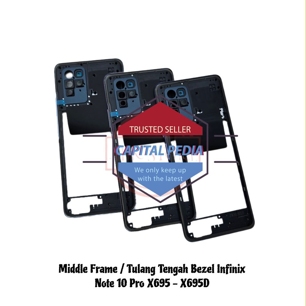 BEZEL BEZZEL MIDDLE FRAME TULANG TENGAH INFINIX NOTE 10 PRO X695/X695D