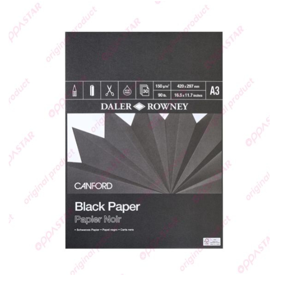 

Kertas Gambar Daler Rowney Canford Black Paper A3 403355300 - PAD