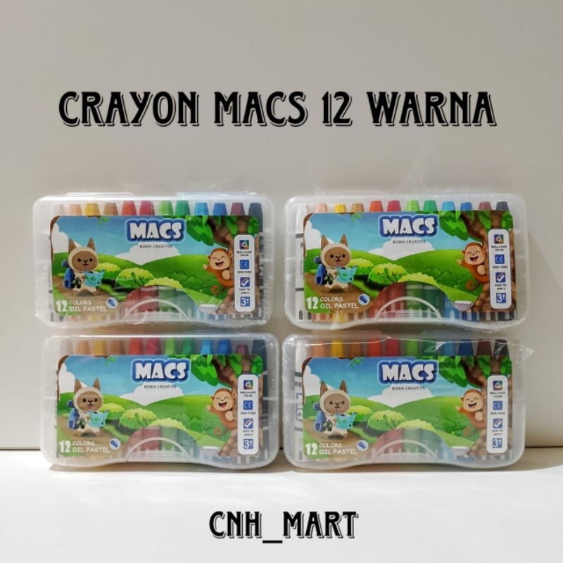 

Crayon Macs 12 Warna - Macs Crayon Oil Pastel 12 Color - Crayon 12 Macs Color Harga 1 Pak