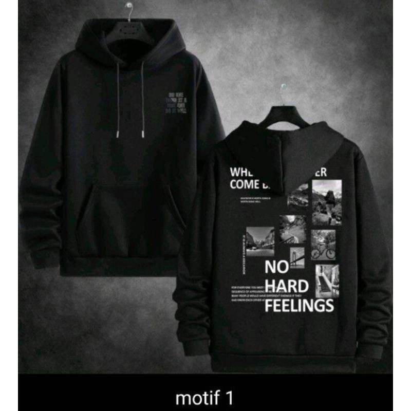 sweater Hoodie pria wanita distro gambar belakang
