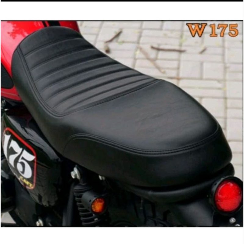 Cover Kulit Jok Custom Kawasaki W 175 Modif Caferacer Mbatech