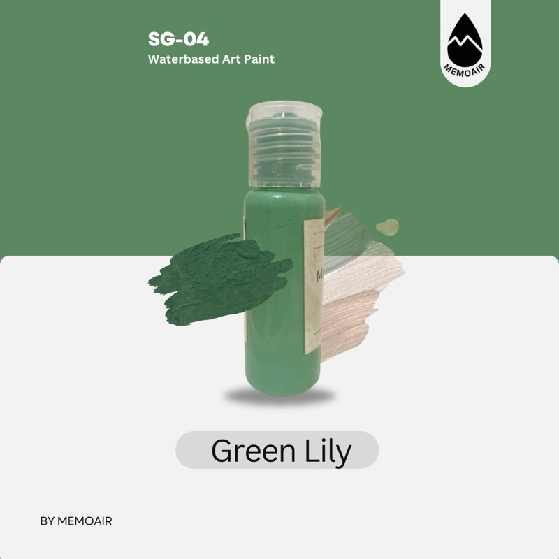 

Cat Lukis Waterbased color "Green Lily" by MemoAir