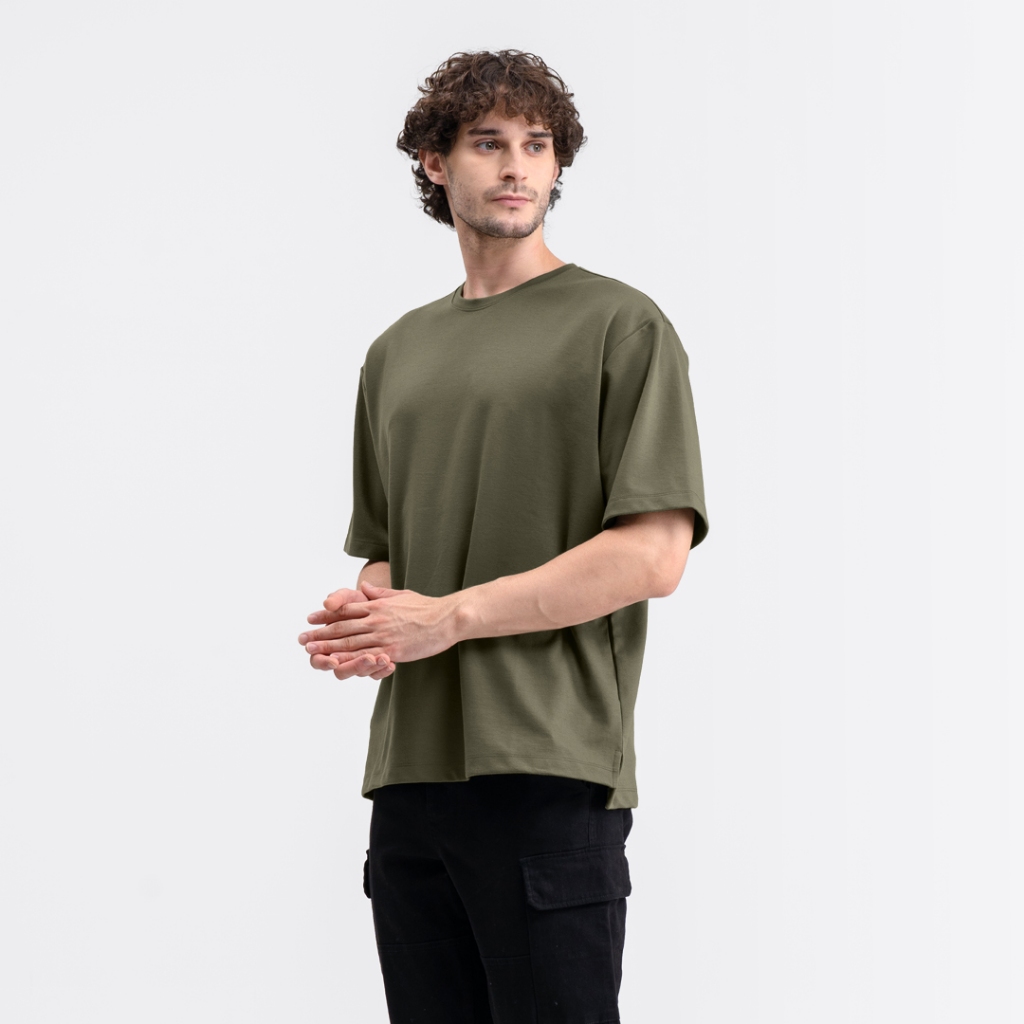 Livehaf - Boxy Ease Tee Olive