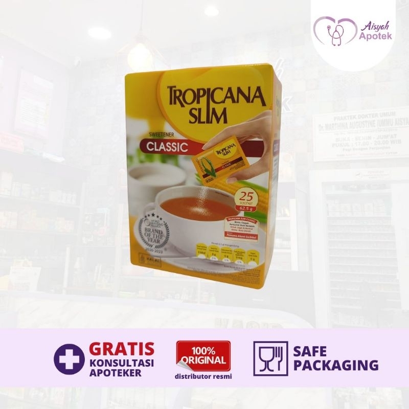 

Tropicana Slim Sweetener Classic 25 Sachet
