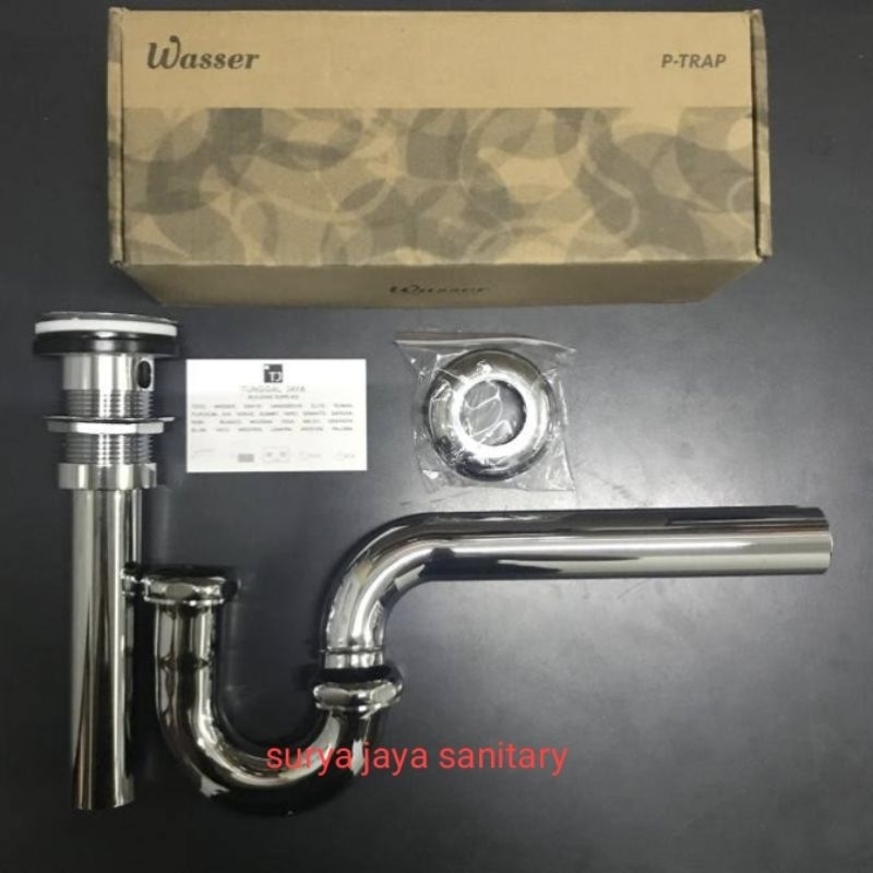 Sifon pencet wasser BTW 002-306 / Pembuangan wastafel wasser model tekan