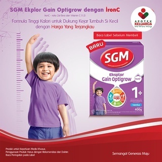 [LANGSUNG KIRIM] Sgm Eksplor Gain Optigrow 1 Plus Vanila 400gr & 800 gr#SUSU FORMULA BAYI DAN ANAK#S