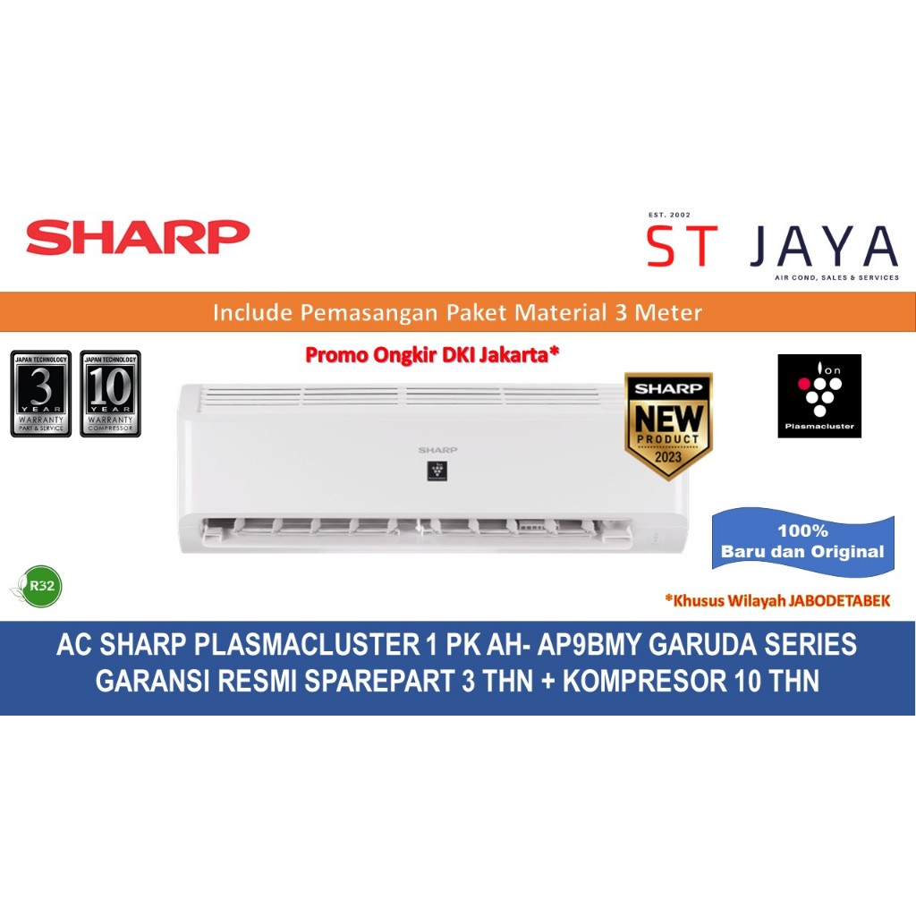 +PASANG AC Sharp Plasmacluster 1PK 1 PK AH-AP9BMY