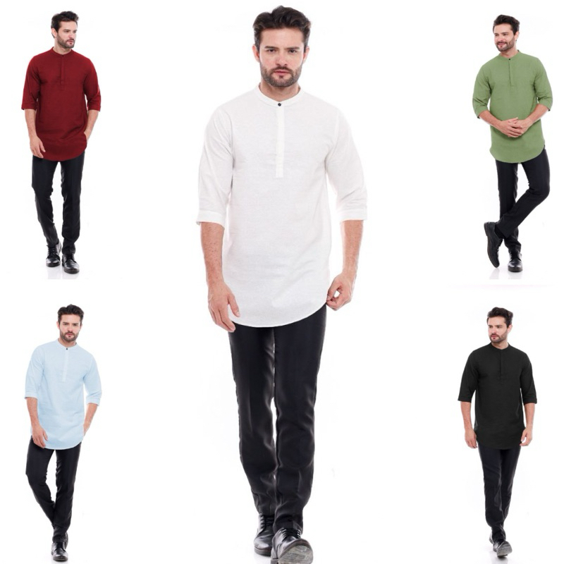 Awesome kids&co Kurta Rayhan Dewasa - Baju Muslim Kemeja Kurta Dewasa