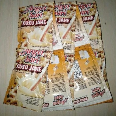 

10pcs/1 Renceng Anget Sari Susu Jahe Minuman Serbuk Instan Rasa Susu & Jahe Drink