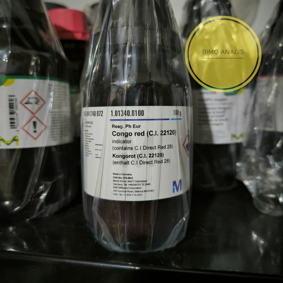 CONGO RED INDICATOR 1GR Merck 1.01340.0025 | KONGO Merah (REPACK)