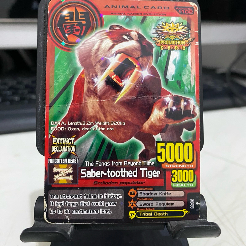 Kartu Animal Kaiser - Saber Toothed Tiger