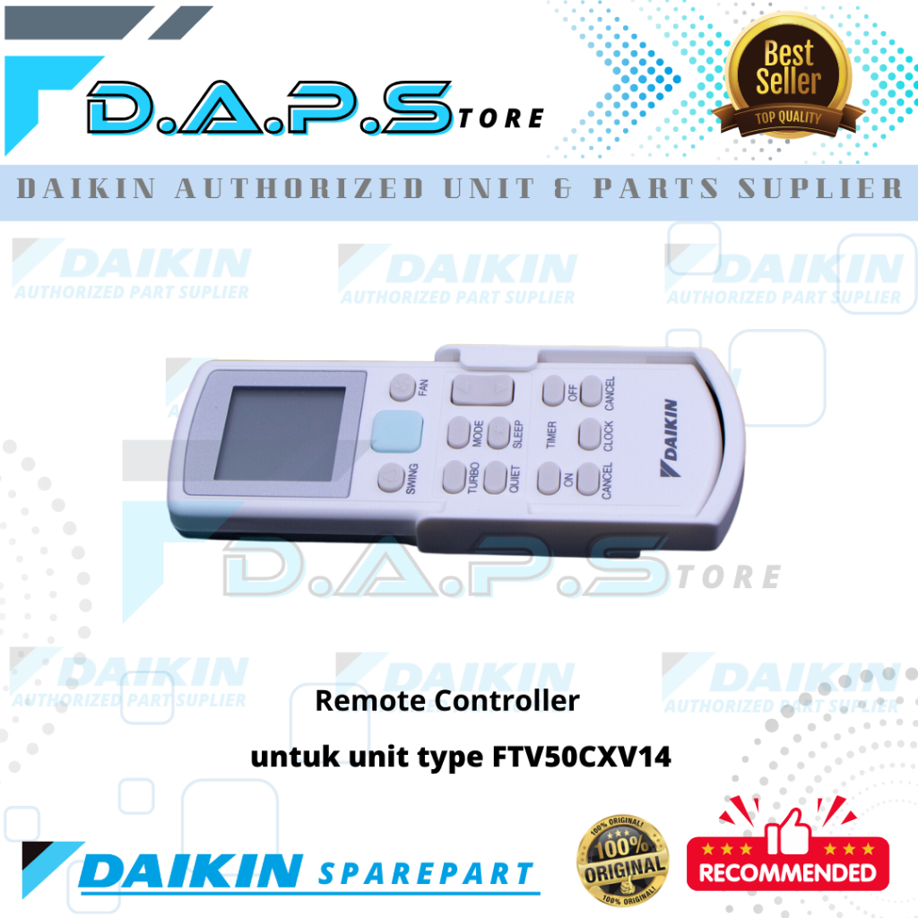 Remote AC DAIKIN Malaysia 2 PK FTV50CXV14