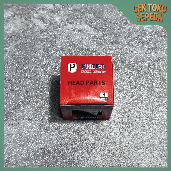 Headset sepeda ukuran 22,2 standar chrome premium