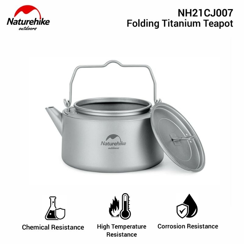 TEKO TITANIUM NATUREHIKE NH21CJ007 KETTLE CAMPING HIKING BERKEMAH PIKNIK GLAMPIBG CAMPER VAN CERET P