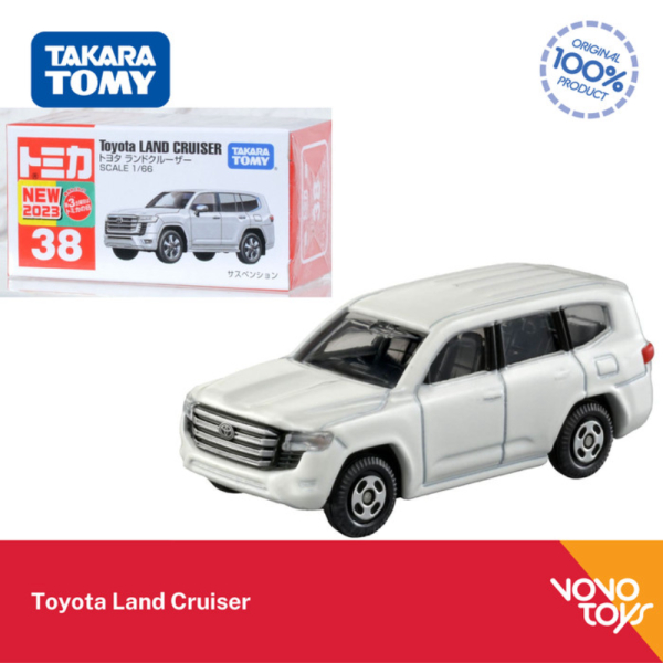 Dijual Tomica Reguler 38 Toyota Land Cruiser Takara Tomy - Sticker White Limited
