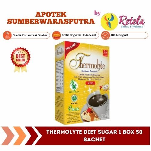 

THERMOLYTE DIET SUGAR 1 BOX ISI 50 SACHET