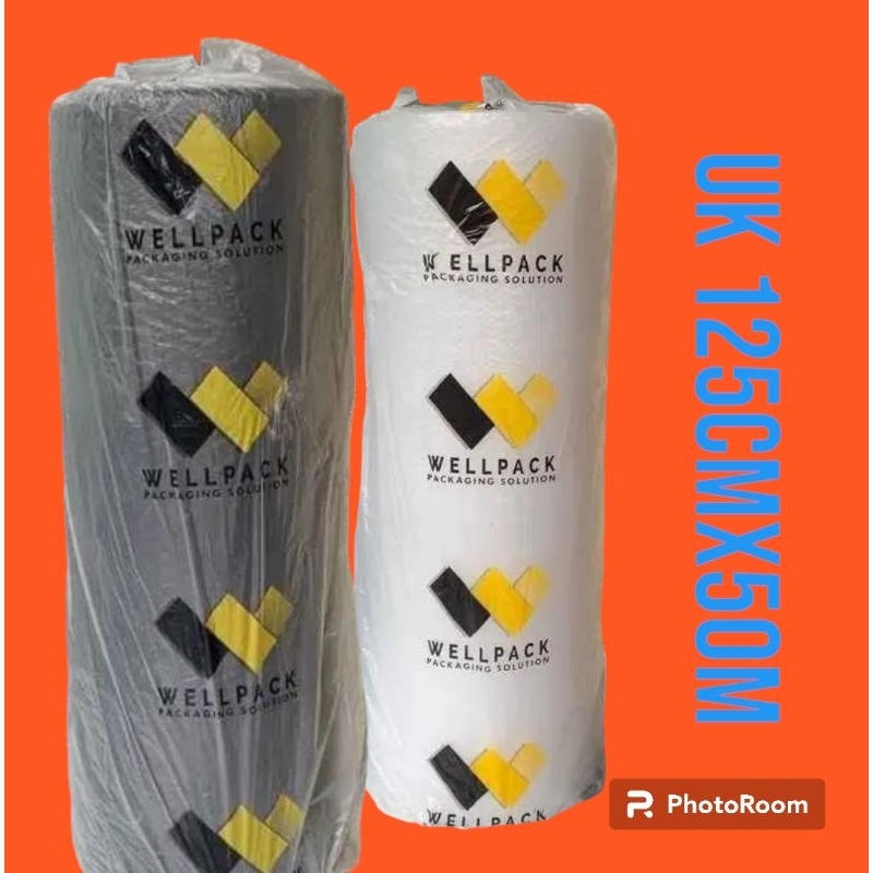 

WellPack Bubble Wrap Murah Uk 125x50m Hitam & Bening