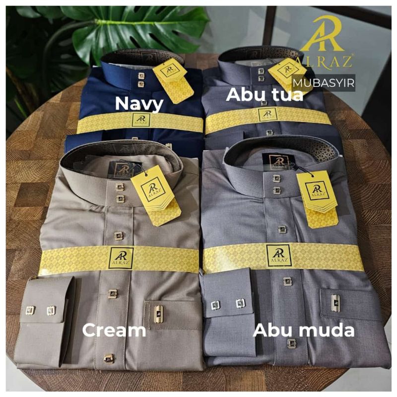 (BISA COD) Jubah Gamis Pria Woll Premium Manset, Jubah Al Raz Wol Model Mubasyir