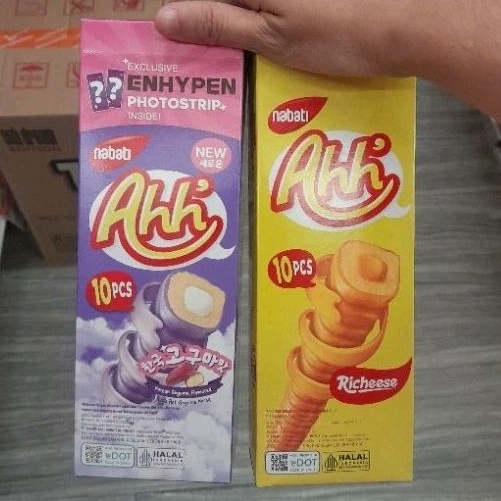 

Nabati ahh snack per varian richeese KEJU / KOREAN GOGUMA ( isi 10 ).