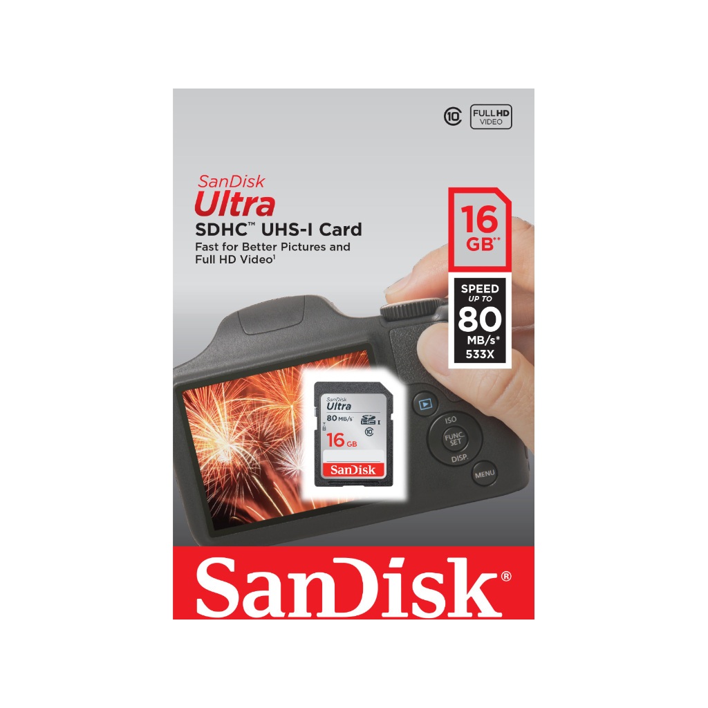 SANDISK ULTRA SDHC Class 10 - 16 32 64 GB - ORIGINAL MMC