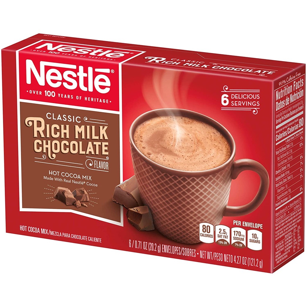 

Nestle Rich Milk Chocolate Flavor (20% MORE Hot Cocoa Mix) 193gr