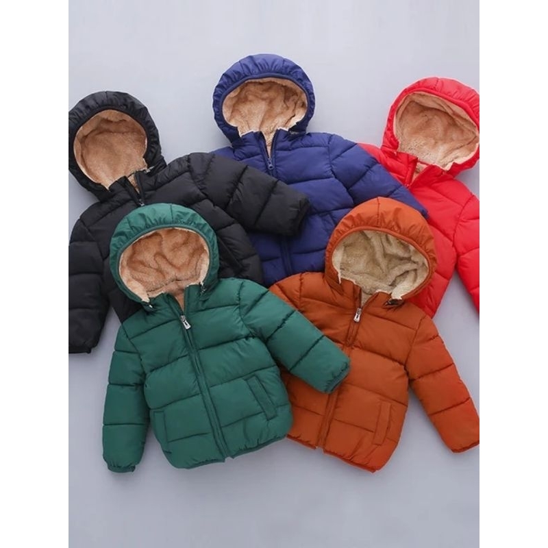 Jaket Winter Anak Bulu Tebal/Jaket Anak Bulu/Jaket Hangat Anak