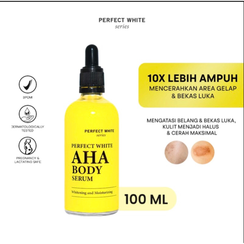 perfect white AHA body serum