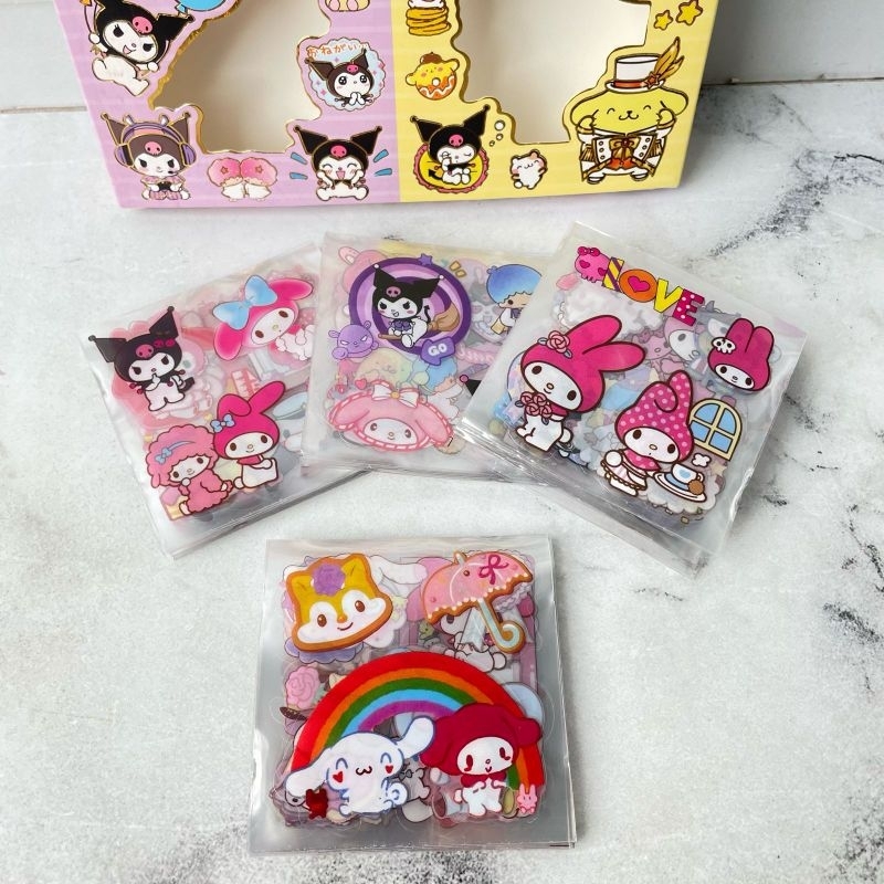 

Stiker Sanrio Rainbow 1 Box Isi 100 Stiker Edition Sanrio Kuromi Cinamorol Melody Stiker Viral Kekinian Termurah