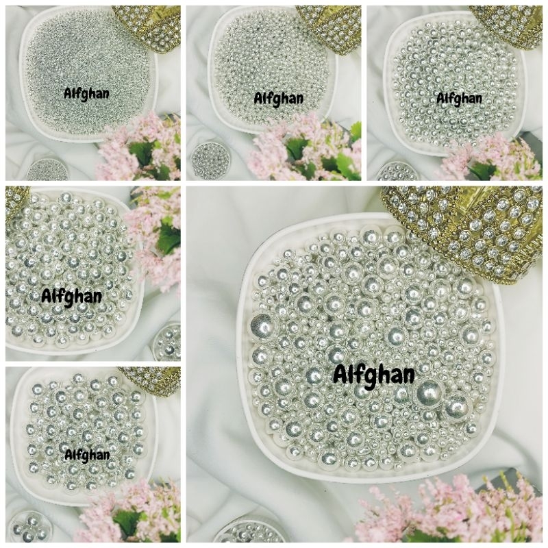 

sprinkle mutiara silver hiasan kue 10 gram