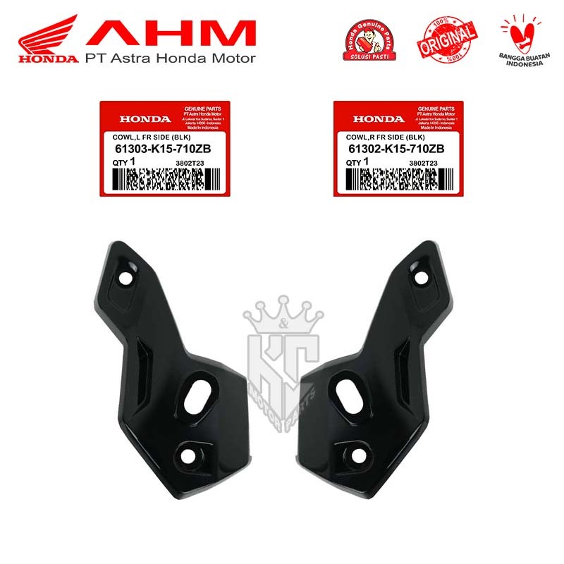 Kupingan Lampu Kiri Kanan Hitam Honda CB 150 R New LED 2021 K15P Original AHM 61302 61303-K15-710ZB