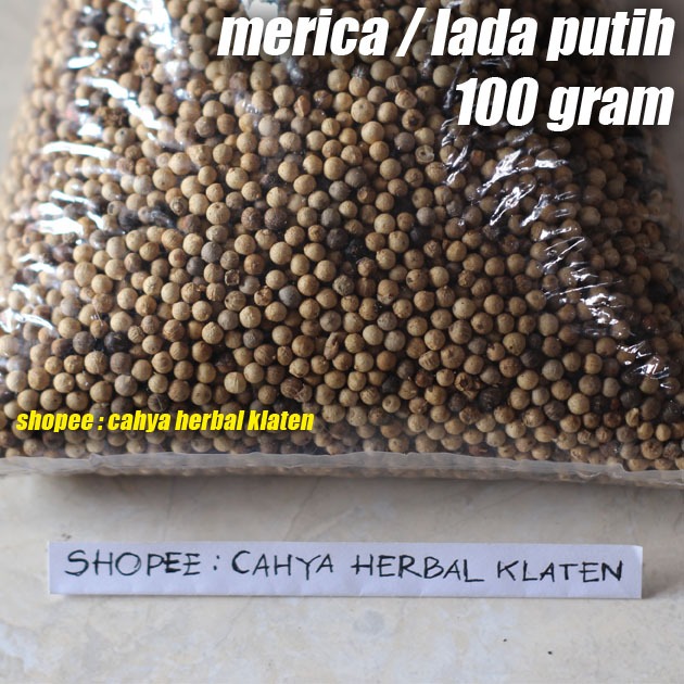 

Merica Lada Putih 100 Gram Butir Bulat