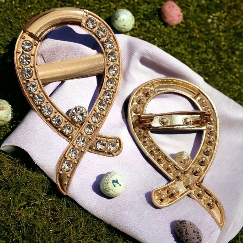 pin pita hijab peniti warna gold - bros pita hijab peniti