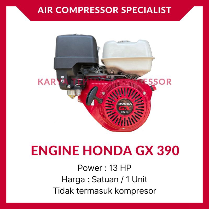 Mesin Engine Bensin Tarik Kompresor HONDA GX 390 (13 HP)
