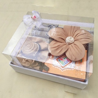 Seserahan Seperangkat Alat Sholat Full Set Sajadah + Mukena Katun