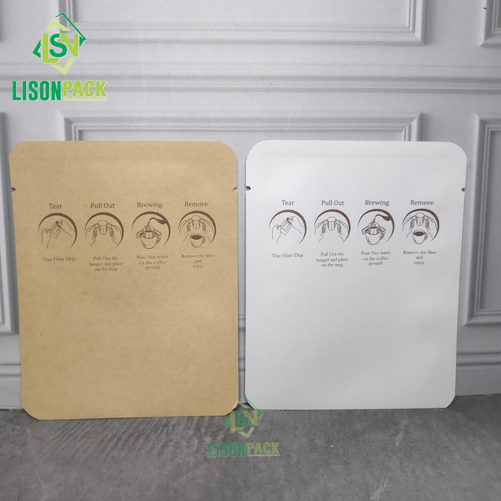 kemasan Sachet Printing User Guide | Sachet Sablon 1 Sisi Cara Penyajian | Sachet Drip Coffee Sablon