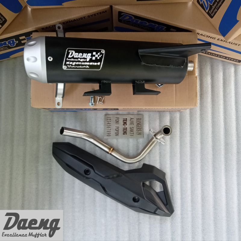 Knalpot DAENG Type ORBIT Honda Beat karbu Beat fi Scoopy karbu Scoopy fi di bawah tahun 2020 Model H