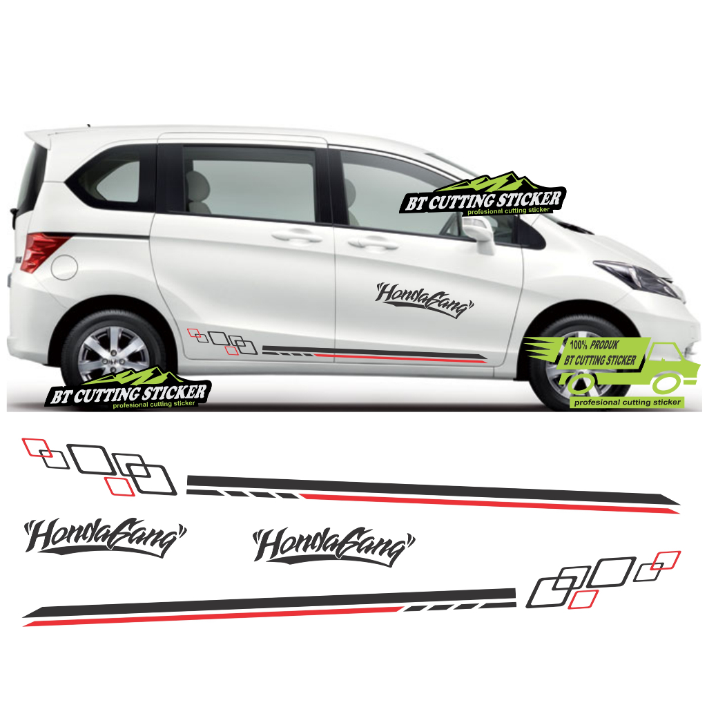 sticker mobil honda freed sticker mobil honda freed stiker mobil honda freed sticker cutting mobil h