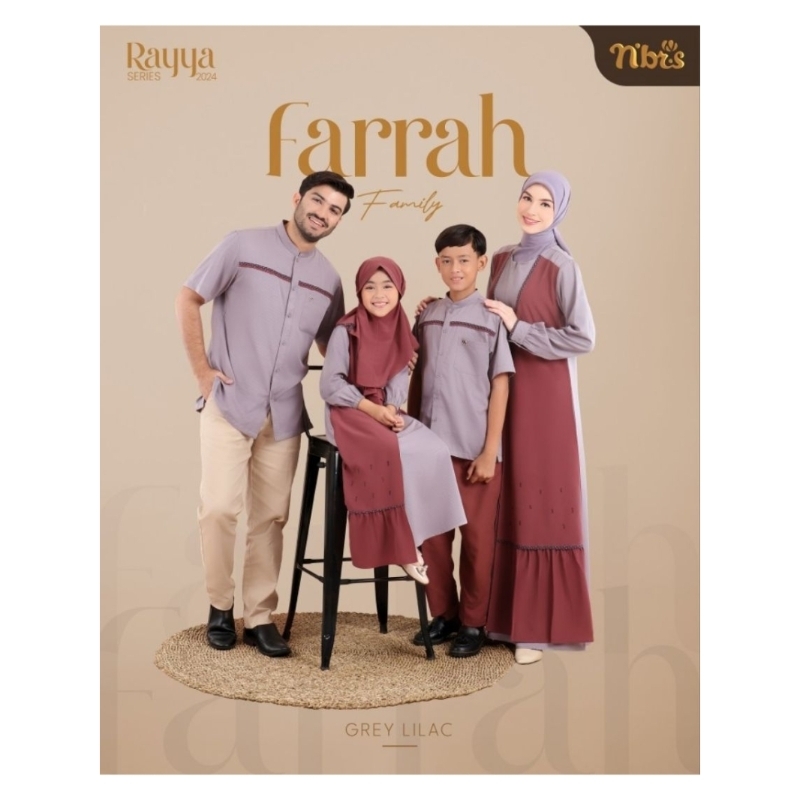 NIBRAS FARRAH DRY ROSE RAYYA SERIES SARIMBIT KELUARGA NIBRAS / COUPLE KELUARGA NIBRAS